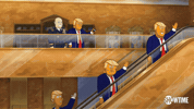 season 1 escalator GIF by Our Cartoon President
