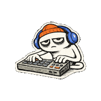 Tired Late Night Sticker