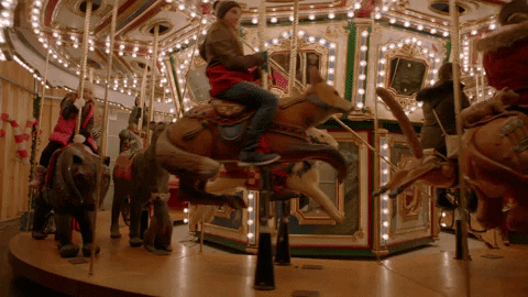 merry go round carousel GIF by Hallmark Movies & Mysteries
