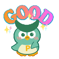 pmasgolf good owl いいね グッド Sticker