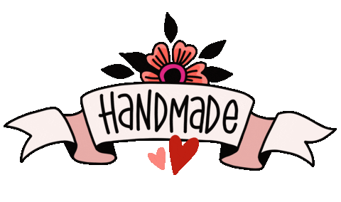 hamburgerliebe lettering diy handmade banner Sticker