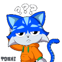Question Mark What Sticker by Toshithecat