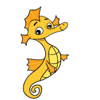 Scared Orange Sticker by Tiny Teaching Tales