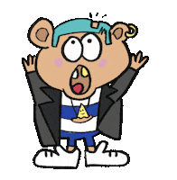 JonBurgerman reaction animation cartoon sticker Sticker