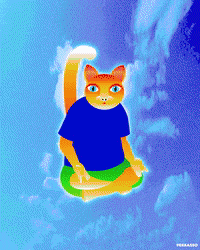 Cat GIF by PEEKASSO