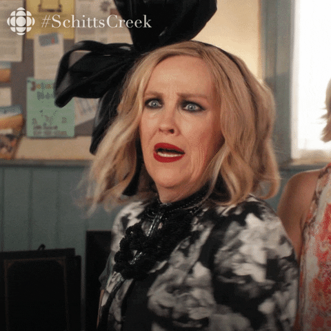 Embarrassed Schitts Creek GIF by CBC