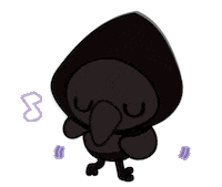 Crow Dancing Sticker by KENJILAND