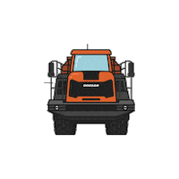 doosan_infracore car face truck construction Sticker