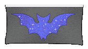Glitter Halloween Bat Sticker