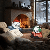 Fire Sleep GIF by Pandu Pandas