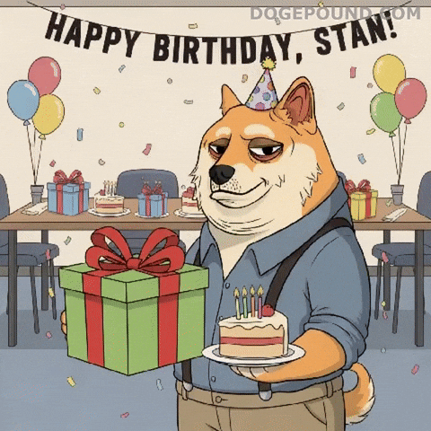 Celebrating Happy Birthday GIF by Doge Pound
