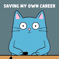 Blue Cat Help GIF