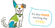 happy puppy love Sticker by Dogtopia