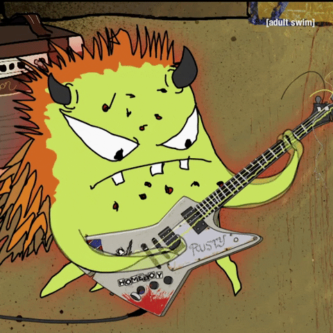 adultswim rock amazing play great GIF