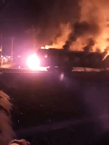 Passenger Train Catches Fire After Collision With Oil Tanker Near Lahore