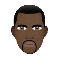 kanye STICKER by imoji