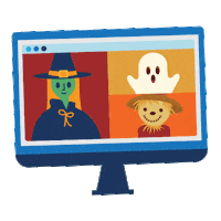 Halloween Zoom Sticker by Florida Virtual School
