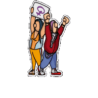 Txikito mujer celebracion 8m lucha Sticker