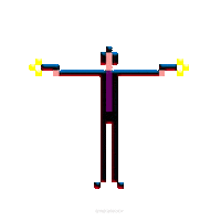 John Wick Pixel Sticker by PEEKASSO