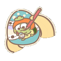 Drawing Easter Sticker