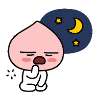 Tired Good Night Sticker by KakaoFriendsEurope