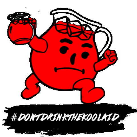 skingroup koolaid guillermoderma dontdrinkthekoolaid Sticker