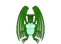 Green Dragon Sticker by Nico