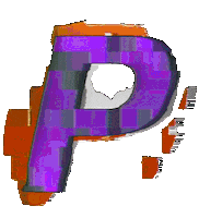 Glitch Alphabet Sticker by #BASILIO