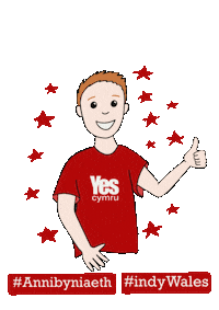 YesCymru wales cymru annibyniaeth indywales Sticker