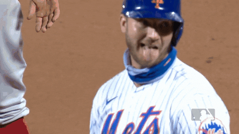 Ny Mets Tongue GIF by New York Mets