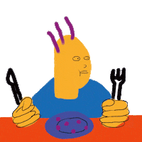 Hungry Food Sticker by wall:in