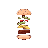 nydelie food burger meat mcdonalds Sticker
