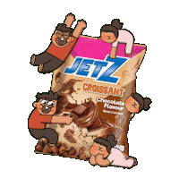 Chocolate Croissant Sticker by JetZ Snack