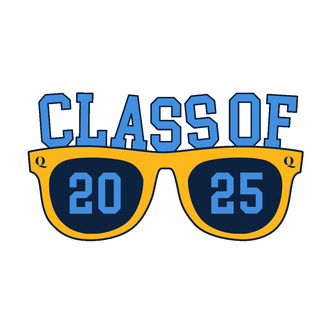 College Sunglasses Sticker by Quinnipiac University
