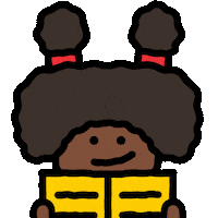 Happy Black Girl Sticker