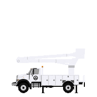 sltc99 truck lineman linemen woodwalkers Sticker
