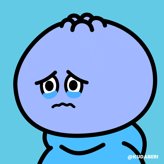 Sad Cry GIF by Kudaberi