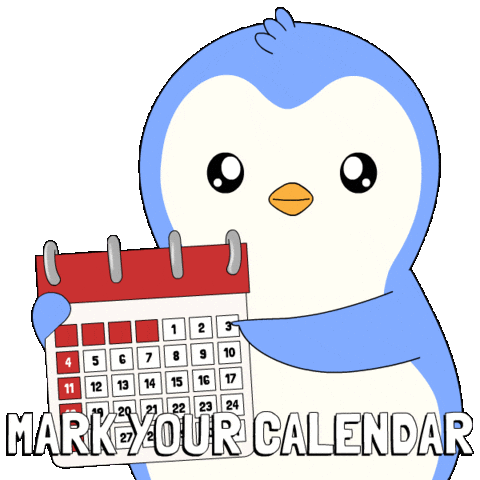 Booking See You Sticker by Pudgy Penguins