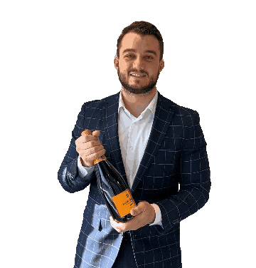 CarlCousineau giphyupload celebration champagne carlcousineau Sticker