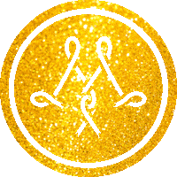 Glittering Go Gold Sticker by Maggie's Mission