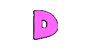 D Alphabet Sticker by deladeso