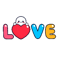 I Love You Kiss Sticker by Sappy Seals