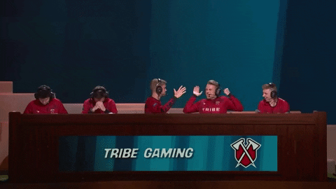 Celebrate Hands Up GIF by Tribe Gaming