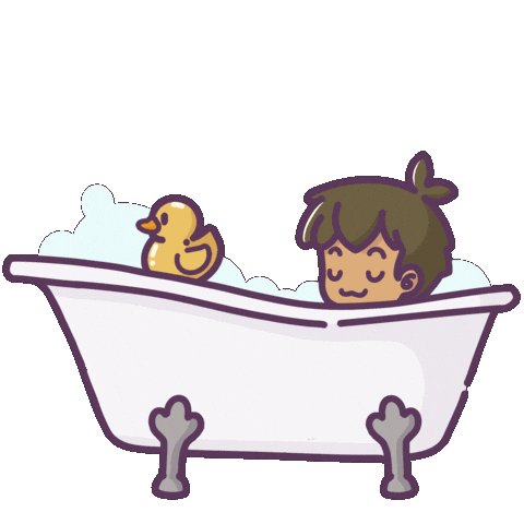 Rubber Duck Relax Sticker by Castaways