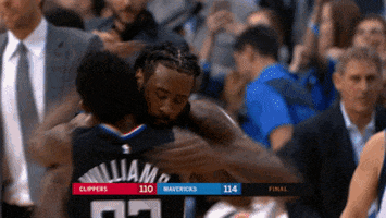 deandre jordan hug GIF by NBA