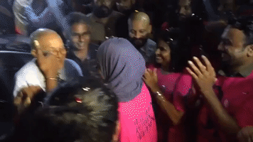 Supporters Embrace Former Maldives President on His Release From Jail