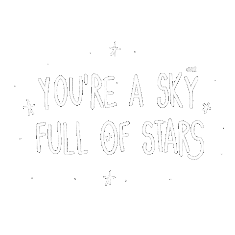 Typography Stars Sticker by Mirror