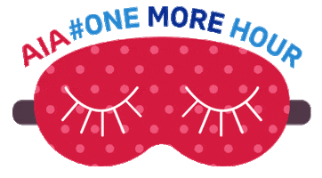 Sleepy Good Night Sticker by AIA Group