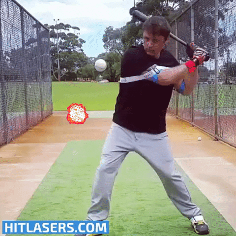 hitting home run GIF by Laser Power Swing Trainer
