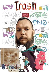 Trash Cyber Ghetto Sticker by Database數據